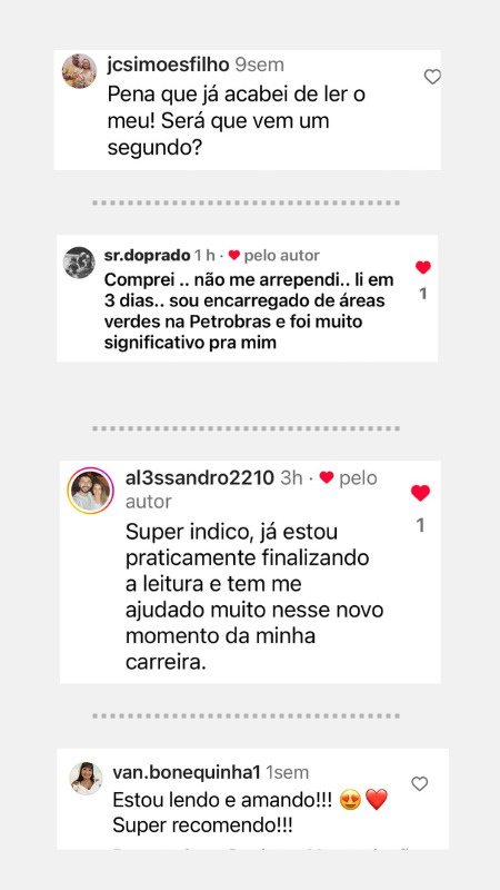 Comentário de leitor sobre o livro Escolhi Liderar