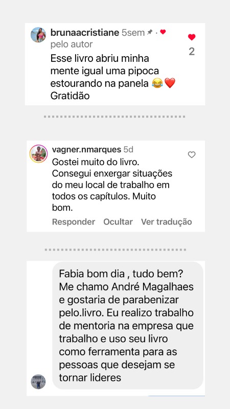Comentário de leitor sobre o livro Escolhi Liderar